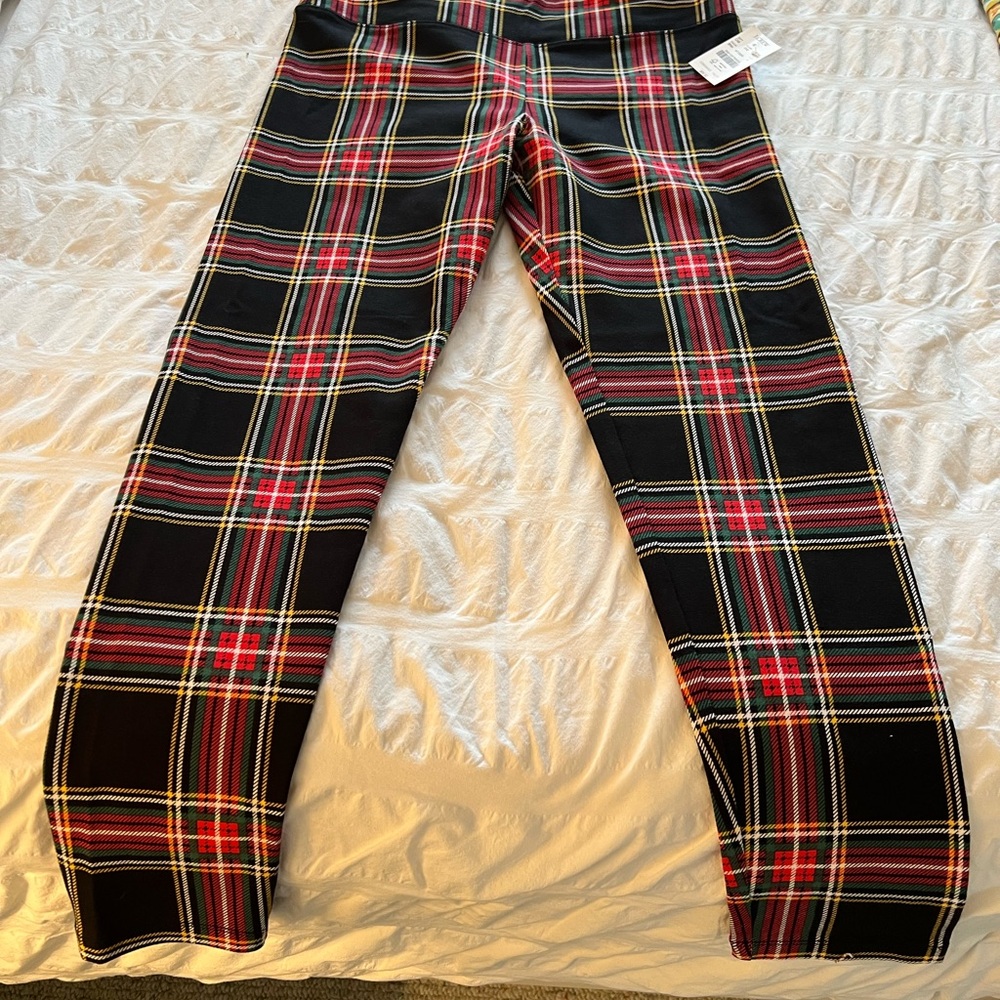 Plaid Kids Bottoms in Red and Black
